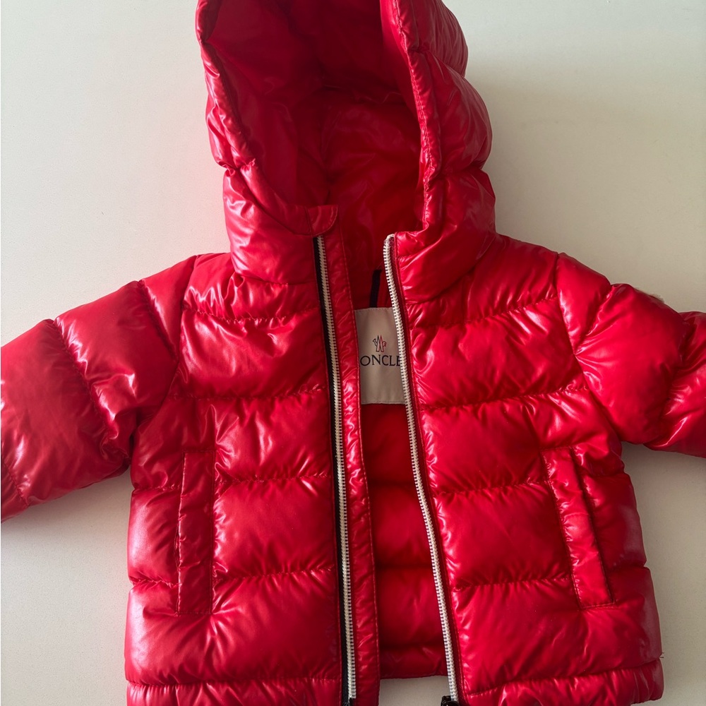 Moncler Vibrant Red Hooded Jacket